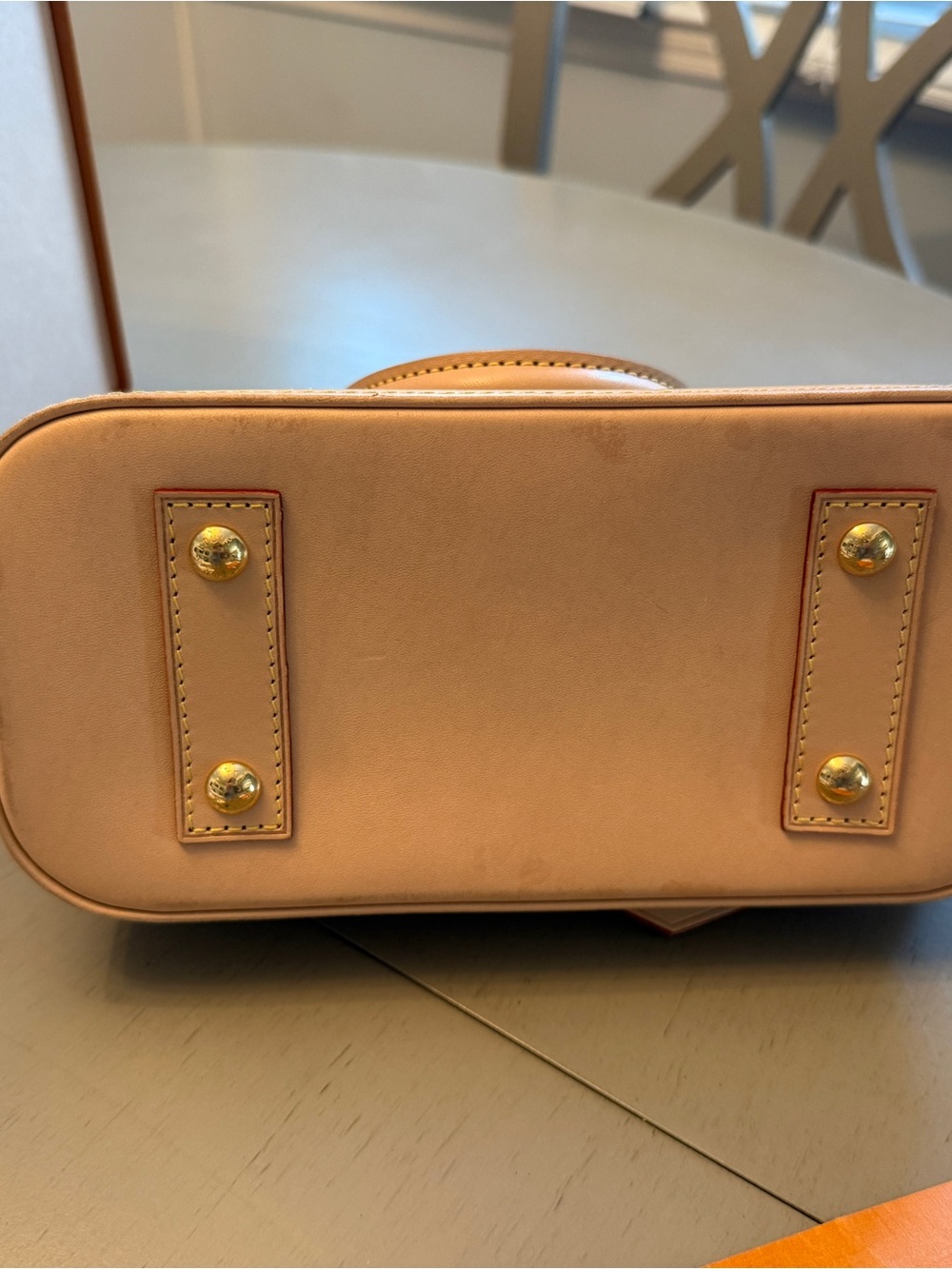 Louis Vuitton Monogram Alma BB Satchel in Brown and Tan with LV adjustable strap - Picture 6 of 16